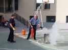 Bomberos y simulacro